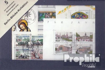 Produktbild von Briefmarken Berlin (West) 5 verschiedene Blöcke