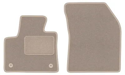 Image de Tapis avant en moquette pour Opel Grandland 2017- (crossover) – 2 pièces, beiges, sur mesure – Wielganizator LUX