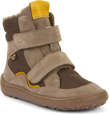 Produktbild von Froddo FroddoTex Barefoot Winter Kinder Wasserdichte Barfußstiefelette Beige/Braun (Beige), G3160247-12