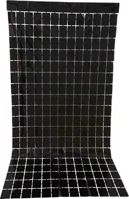 Produktbild von SCHWARZER Flächenvorhang Hintergrund Fotowand 2x1m