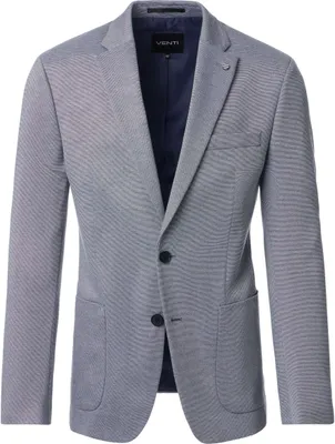 Produktbild von VENTI City Herren Sakko Revers Casual-Fit Stretch Bi-Color Blau 50