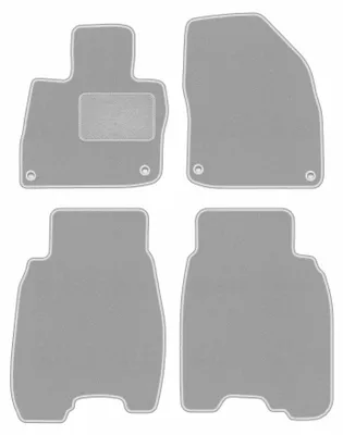 Produktbild von Fußmatten Automatten Velours Grau für Honda Civic VIII (UFO) 2006-2012 Set 4-tlg