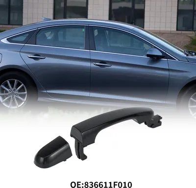 Image de Poignées De Porte Extérieure De Voiture Arrière Droite Pour Kia Sportage 2005-2010 Abs Noir, 1 Pièce
