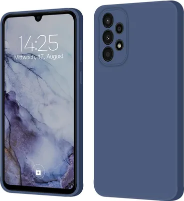 Produktbild von Hülle für Samsung Galaxy A22 5G Case Cover Bumper Silikon Softgrip Schutzhülle Farbe: Lavendelblau