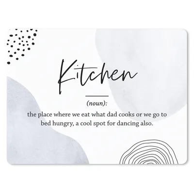 Produktbild von MuchoWow® Mauspad Mousepad Sprichwörter - Küche - Papa - Zitate - Definition Küche 23x19 cm - Mousepads - Maus Mat - Pad - Mausunterlage - Schreibtischunterlage - Mauspad