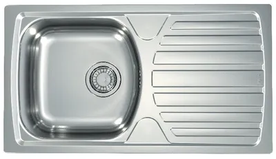 Produktbild von Alveus Basic 170, Aufsatzwanne, Rechteckig, Edelstahl, Edelstahl, 1 Becken, 360 x 355 mm