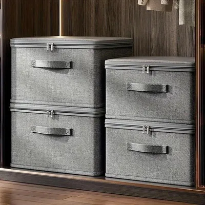 Immagine prodotto di Elzusha - Set di 3 contenitori pieghevoli con coperchio