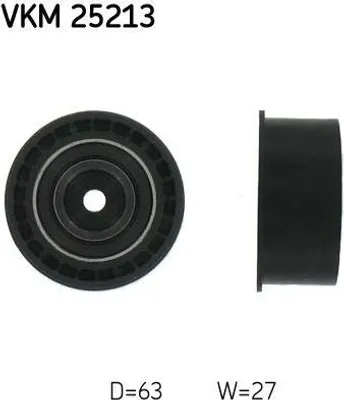 Produktbild von SKF VKM 25213 Umlenkrolle Zahnriemen für OPEL Astra F CC (T92) Calibra A (C89) Kadett E CC (T85) Astra F Caravan (T92) Vectra A Limousine (J89)