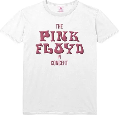 Produktbild von Pink Floyd - "In Concert" T-Shirt für Herren/Damen Uni RO3832 (S) (Weiß)