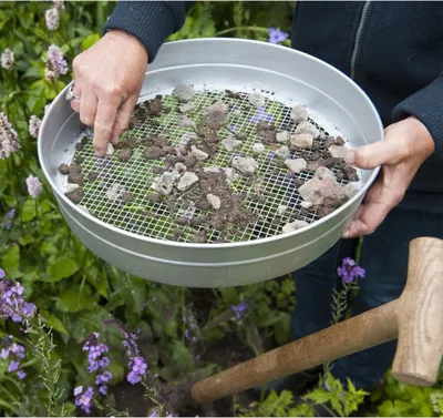 Zdjęcie produktu dla Sito ogrodowe Nature Ø37 cm rozmiar oczka 6 mm