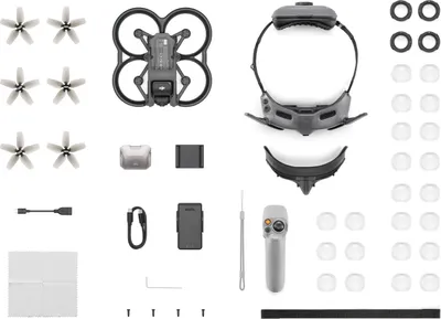 Zdjęcie produktu dla DJI Avata Explorer Combo 4 rotory Quadcopter 48 MP 3840 x 2160 pikseli 2420 mAh czarny, szary
