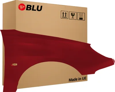 Obrázek produktu pro BLU Blatník náhrada pro Peugeot 206 CC KJF Pravý Červený RougeArdent | 1998-2009 | Přední | Lakovaný | Připravený k montáži
