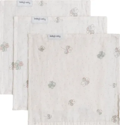 Produktbild von Baby's Only Mundtuch Tender - 3-pack - Clover - 30x30 cm