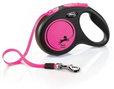 Produktbild von Flexi NEW NEON M, Gurt 5m, neon-pink