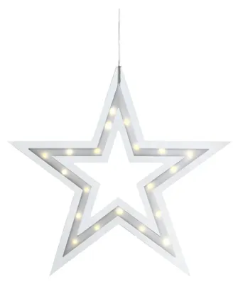 Produktbild von Markslöjd Kville LED Weihnachtsstern 20 LEDs kabellos mit Saugnapf 40x38 cm