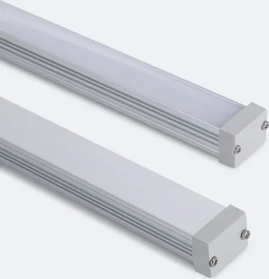 Produktbild von Aluminiumprofil Wasserdicht IP65 Aufbau 2m für LED Streifen bis 10 mm Aluminium 2 m Weiß transluzent