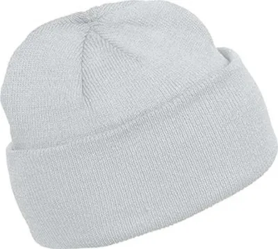 Produktbild von K-Up Herren Mütze Beanie Wintermütze Mütze Fleecemütze Strickmütze, Größe:U, Farbe:Weiß