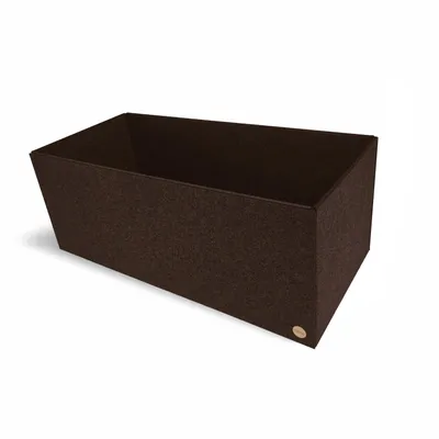 Produktbild von Aufbewahrungsbox CLEAN Filz 33 x 70 x 28 cm ohne Deckel in dunkelbraun meliert
