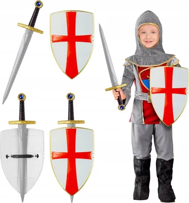 Produktbild von RITTERSET Ritter Krieger SCHWERT UND SCHILD Mittelalter Waffen Ball