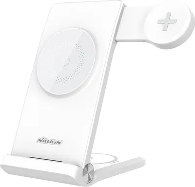 Image de Nillkin PowerTrio 3in1 Wireless Charger MagSafe pour Samsung Watch blanc