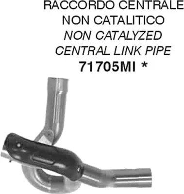 Immagine prodotto di Raccordo centrale ARROW non catalitico per Ducati Multistrada 1260 / 1260 S