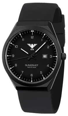 KHS SLIBS.SB Herren-Armbanduhr Slingshot Quarz Schwarz 1