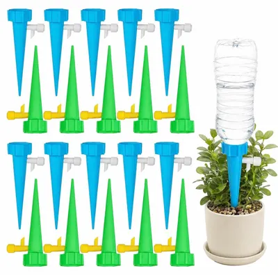 Druppelirrigation Set 20 Stück mit Regelventil 0-60 s/Tropfen