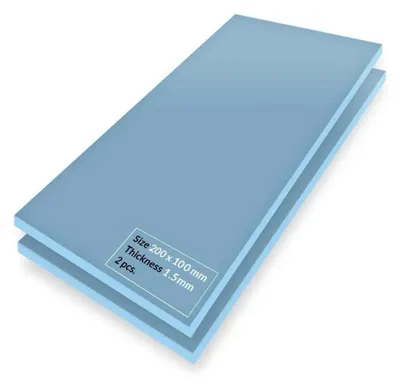 Produktbild von ARCTIC TP-3 Premium Performance Thermal Pad 200 x 100 mm, 1.5 mm, Thermalpolster, Blau, 200 mm, 100 mm, 1,5 mm, 2 Stück(e)