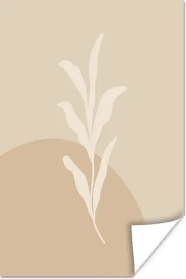 Produktbild von MuchoWow® Poster Pastell - Pflanze - Illustration 40x60 cm - Plakate für die Wand - Poster Babyzimmer