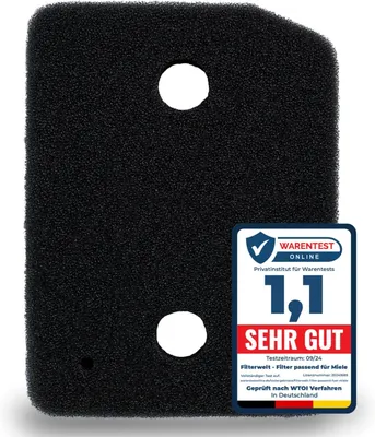 Produktbild von Filter passend für Miele 9164761 Trockner Wärmepumpentrockner Schwammfilter Filtermatte Sockelfilter Fusselfilter Schaumstoff Schaumfilter Sponge
