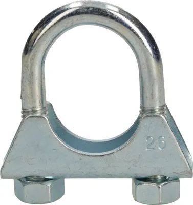 Produktbild von KOTARBAU® Bügelschelle 26 mm Auspuffschelle Rohrschelle Rohrbügelschelle U-Bolzen für Montage von Antennen Rohren Masten Universalschelle für Rohrverbindungen