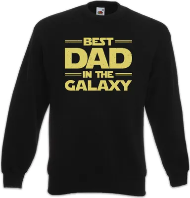 Produktbild von Urban Backwoods Best Dad In The Galaxy, Sweatshirt, Farbe: Schwarz, Größe: 2XL
