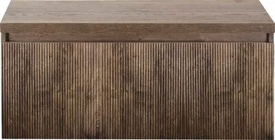 Produktbild von Sanox Waschtischunterschrank Frozen 3D BxHxT 100 x 43 x 45 cm Frontfarbe charleston mit Waschtischplatte