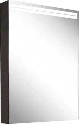 Image de Schneider ARANGA TW Armoire de toilette avec éclairage, 1 porte avec charnières à droite, 495x120x700mm, bandeaux lumineux en haut, 160.452.02.41