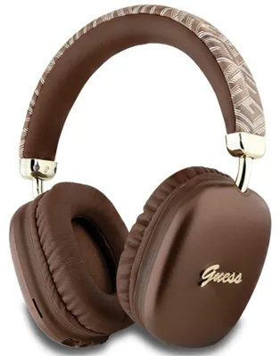 Zdjęcie produktu dla Bezprzewodowe słuchawki GUESS bluetooth GUBHK1GCTCSW (Gcube Metallic Script Logo) brązowy