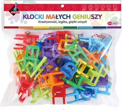 Obrázok produktu pre Klocki małych geniuszy Krzesełka 40 elementów