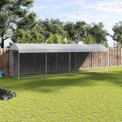 Immagine prodotto di vidaXL Cuccia per cani da esterno con tetto 760x190x225 cm