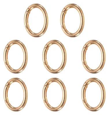 Produktbild von Federverschluss - O-Ring Clip aus Metall - Oval - 8 Stück