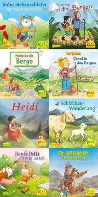 Produktbild von Pixi-8er-Set 301: Mit Pixi in den Bergen (8x1 Exemplar)