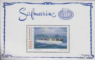 Produktbild von Briefmarken Südafrika 1996 Mi Block46 (kompl.Ausg.) gestempelt Handelsmarine
