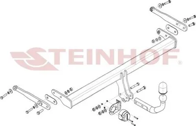 Produktbild von STEINHOF F-211 Anhängerkupplung 2000kg Max für FORD Focus Mk4 Turnier (HP)