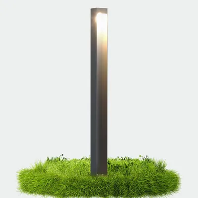Produktbild von doporro Wegeleuchte Außen IP65 Gartenleuchte Mit Strom Und 5W LED 3000K 80 cm Outdoor Stehlampe Für Terrasse Gartenweg Einfahrt Sandgrau BaldersLights