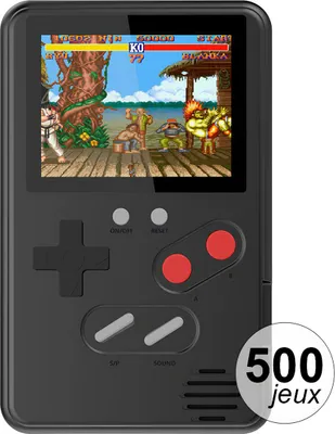 Immagine prodotto di TechKidz, console portatile slim con 500 giochi, nero