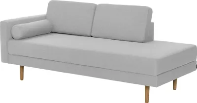 Produktbild von Max Winzer Recamiere Armlehne links Ivo - Flachgewebe hellgrau - Maße: 190 x 87 x 81 cm