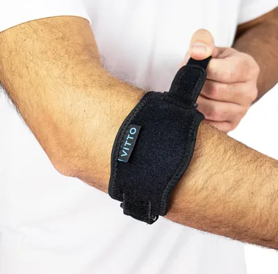 Produktbild von Tennisellenbogenstütze, Kompressionsband für Tendinitis, verstellbarer Riemen, für Männer und Frauen, Sportler
