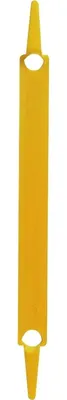 Produktbild von Heftstreifen 80mm Kunststoff VE=100 Stück gelb