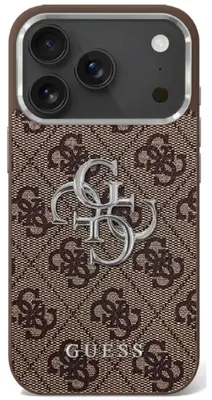 Immagine prodotto di Custodia Guess 4G Big 4G Classic Logo per Iphone 17 - Marrone e argento