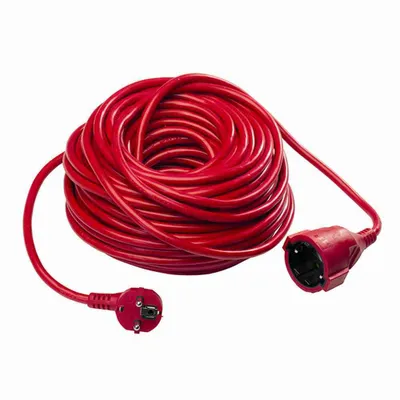 Produktbild von Verlängerungskabel rot 50m Leitungstyp: H05V V-F 3G 1,5