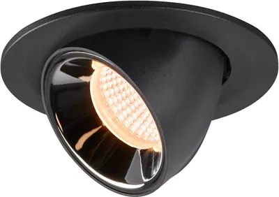 Produktbild von SLV 1005875 NUMINOS GIMBLE S, Deckeneinbauleuchte schwarz, chrom 2700K 55°