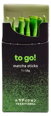 Zdjęcie produktu dla Organiczne pałeczki matcha Moya Matcha To Go! Tradycyjne, 7 sztuk.